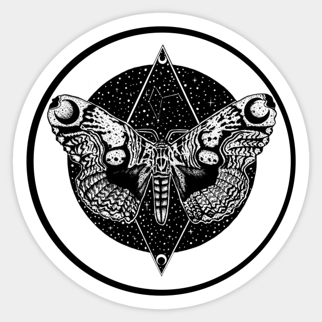 Celestial Moth Sticker by EWART